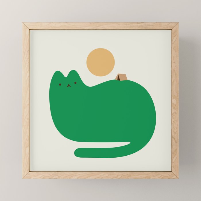 Cat Landscape 118A: Purrfect Campsite A Mini Art Print Gallery Image 1