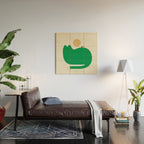 Cat Landscape 118A: Purrfect Campsite A Wood Wall Art Gallery Image 2