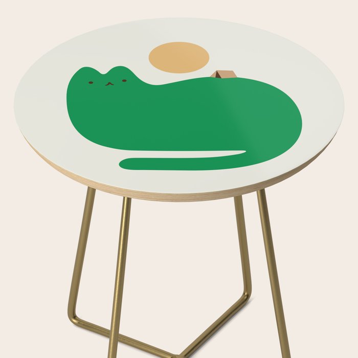Cat Landscape 118A: Purrfect Campsite A Side Table Gallery Image 2