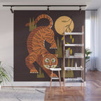 Tiger Moon Wall Mural Gallery Image 1