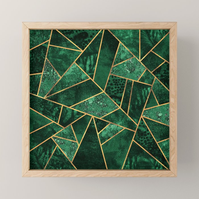 Deep Emerald Mini Art Print Gallery Image 1