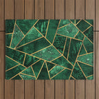 Deep Emerald Outdoor Rug Gallery Image 1