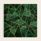 Deep Emerald Wood Wall Art Gallery Image 1
