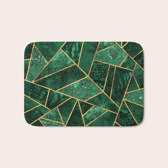 Deep Emerald Bath Mat Gallery Image 1
