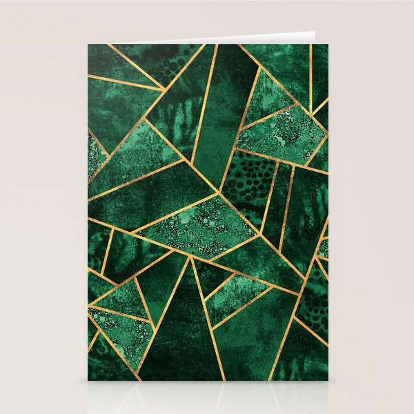 Deep Emerald Stationery Card Gallery Image 1