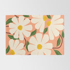 Wild Daisies - peach Rug Gallery Image 2