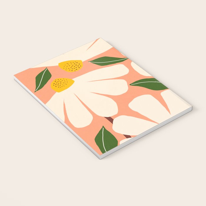 Wild Daisies - peach Notebook Gallery Image 3