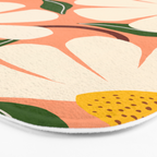 Wild Daisies - peach Bath Mat Gallery Image 3