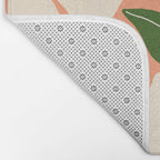 Wild Daisies - peach Bath Mat Gallery Image 2