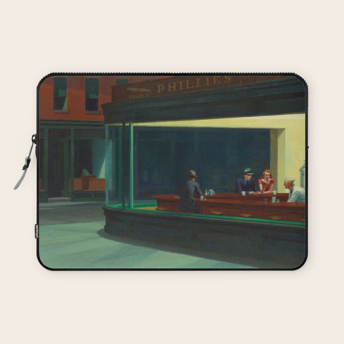 Nighthawks by Edward Hopper Laptop Sleeve Gallery Image 1