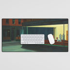 Nighthawks by Edward Hopper Desk Mat Gallery Image 1