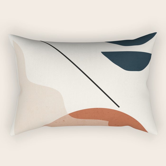 Minimal Abstract Shapes 4 Rectangular Pillow Gallery Image 1