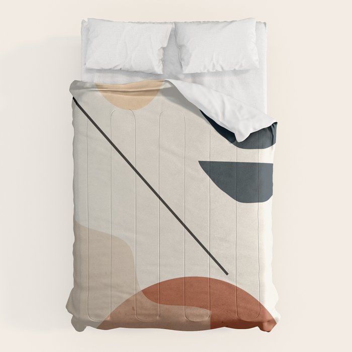 Minimal Abstract Shapes 4 Comforter Gallery Image 6