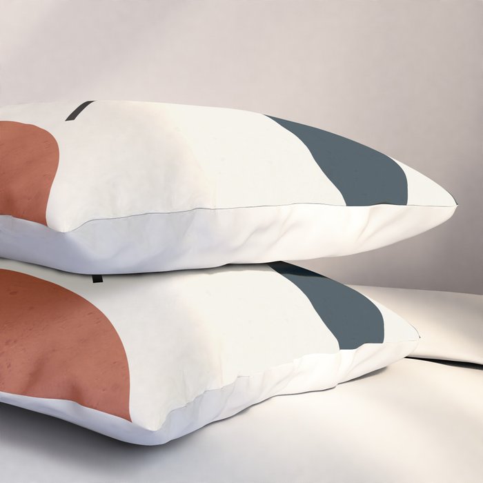 Minimal Abstract Shapes 4 Pillow Sham Gallery Image 3