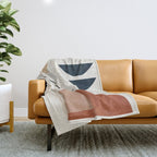 Minimal Abstract Shapes 4 Throw Blanket Gallery Image 1
