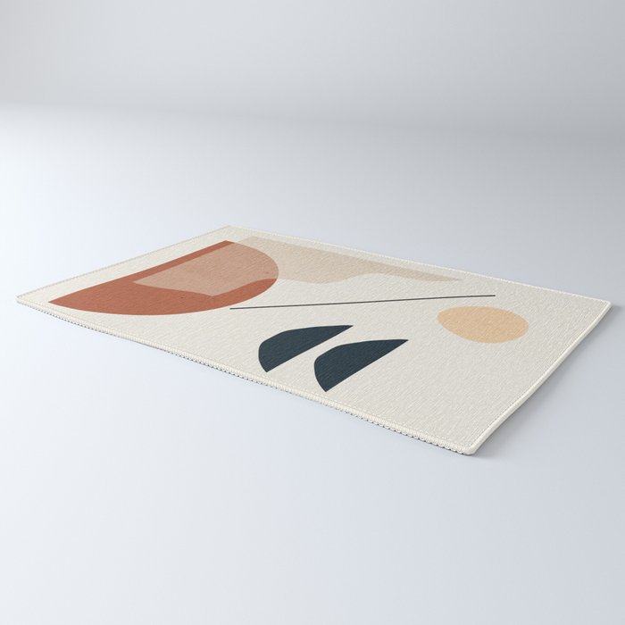 Minimal Abstract Shapes 4 Rug Gallery Image 3
