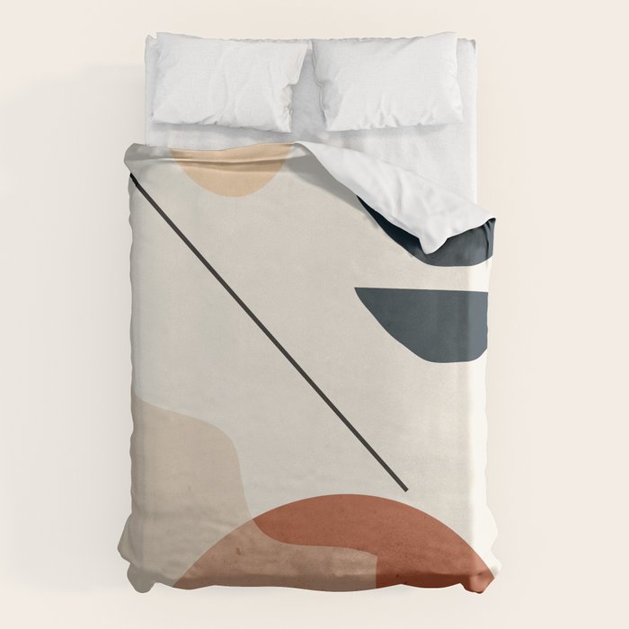 Minimal Abstract Shapes 4 Duvet Cover Gallery Image 1