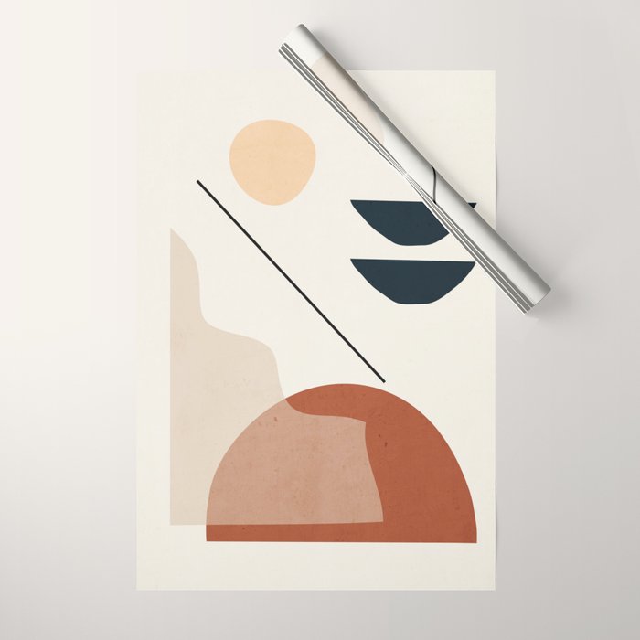 Minimal Abstract Shapes 4 Wrapping Paper Gallery Image 1