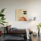 Minimal Abstract Shapes 4 Wood Wall Art Gallery Image 2