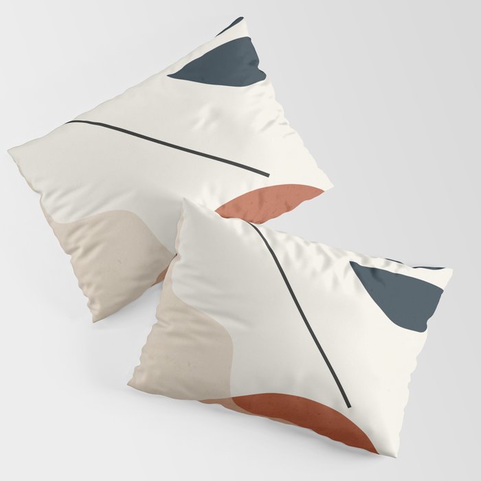 Minimal Abstract Shapes 4 Pillow Sham Gallery Image 3