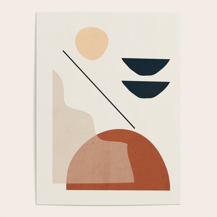 Minimal Abstract Shapes 4 Poster Gallery Image 4