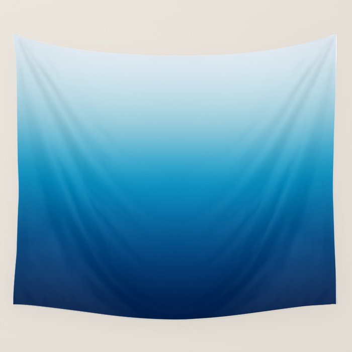 Sky and Ocean Blue Ombre Wall Tapestry Gallery Image 4