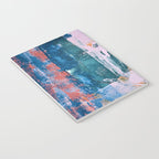 The Sword in the Stone: a vibrant abstract painting in blues pink and yellow by Alyssa Hamilton Art  Notebook Gallery Image 3