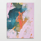 The Sword in the Stone: a vibrant abstract painting in blues pink and yellow by Alyssa Hamilton Art  Notebook Gallery Image 4