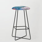 The Sword in the Stone: a vibrant abstract painting in blues pink and yellow by Alyssa Hamilton Art  Stool Gallery Image 1