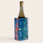 The Sword in the Stone: a vibrant abstract painting in blues pink and yellow by Alyssa Hamilton Art  Wine Chiller Gallery Image 2