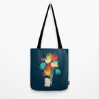 Hedgehog with flowers Tote Bag Gallery Image 2