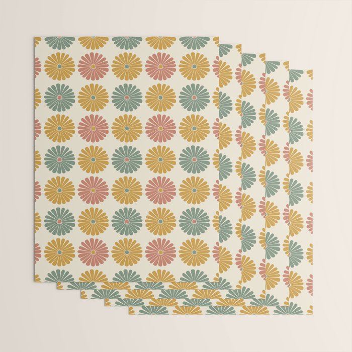 Retro Summer Daisies I Wrapping Paper Gallery Image 3