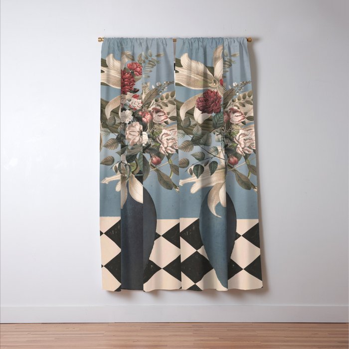 Flowers in The Vase Window Curtain Gallery Image 3