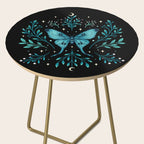 Mystical Luna Moth - Turquoise Side Table Gallery Image 2