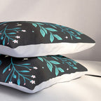 Mystical Luna Moth - Turquoise Pillow Sham Gallery Image 3