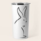 Zen Snow Bunny Travel Mug Gallery Image 1