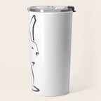 Zen Snow Bunny Travel Mug Gallery Image 2