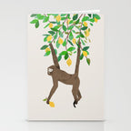 Monkey on lemon tree Stationery Card Gallery Image 2
