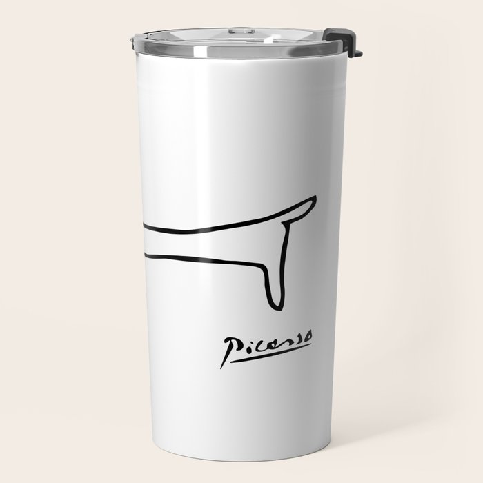 Pablo Picasso Dog (Lump) Artwork Shirt, Sketch Reproduction Travel Mug Gallery Image 2