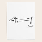 Pablo Picasso Dog (Lump) Artwork Shirt, Sketch Reproduction Poster Gallery Image 4