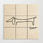 Pablo Picasso Dog (Lump) Artwork Shirt, Sketch Reproduction Wood Wall Art Gallery Image 1