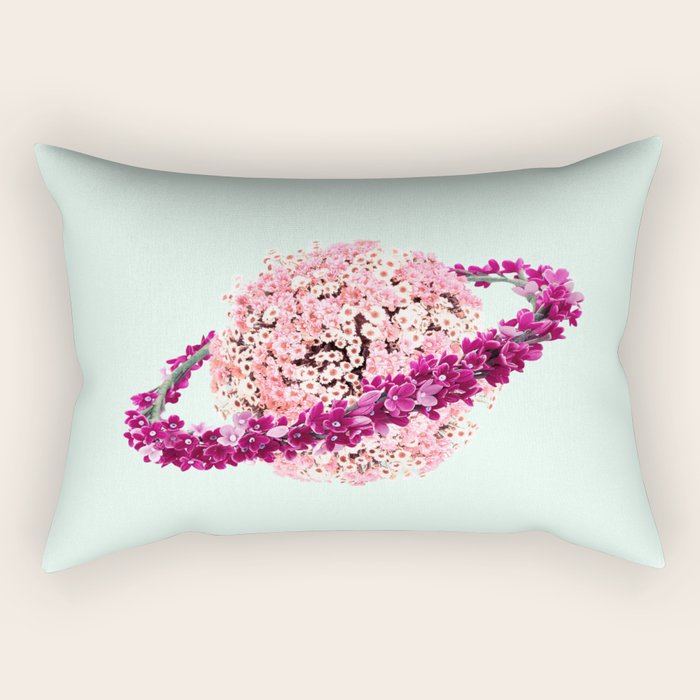 FLORAL PLANET Rectangular Pillow Gallery Image 2