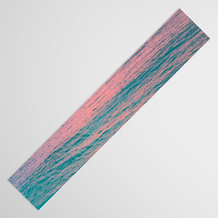 Aerial Photography Beautiful: Turquoise Sunset Relaxing, Peaceful, Coastal Seashore Table Runner Gallery Image 3