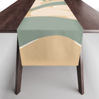 70s big flower botanical land 2 Table Runner Gallery Image 1