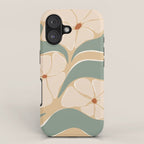 70s big flower botanical land 2 iPhone Case Gallery Image 1