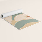 70s big flower botanical land 2 Yoga Mat Gallery Image 2