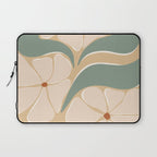 70s big flower botanical land 2 Laptop Sleeve Gallery Image 1