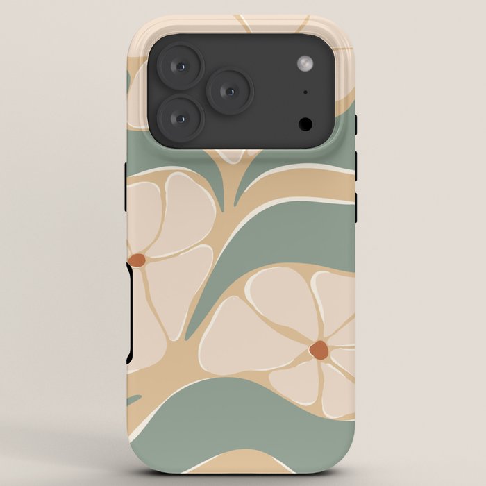 70s big flower botanical land 2 iPhone Case Gallery Image 7