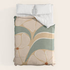70s big flower botanical land 2 Duvet Cover Gallery Image 6