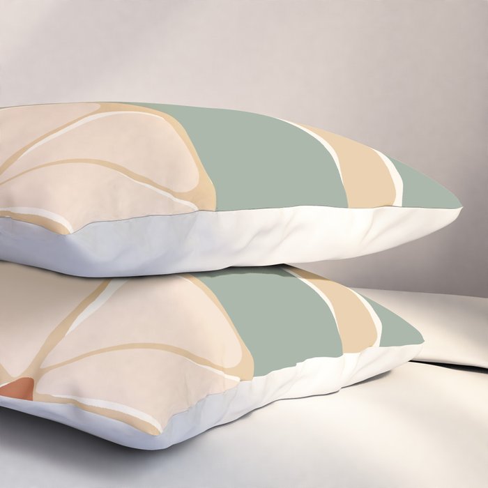70s big flower botanical land 2 Pillow Sham Gallery Image 3